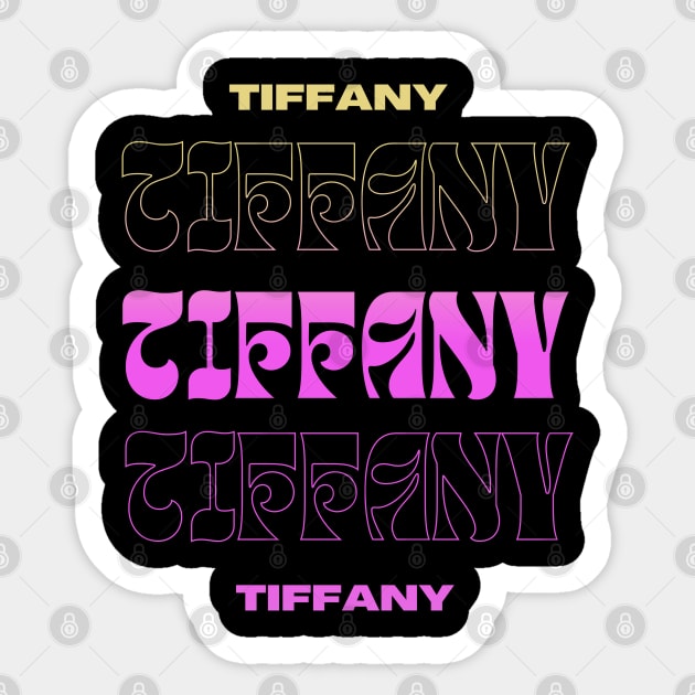 Tiffany // Typography Fan Art Design Sticker by bambangbuta